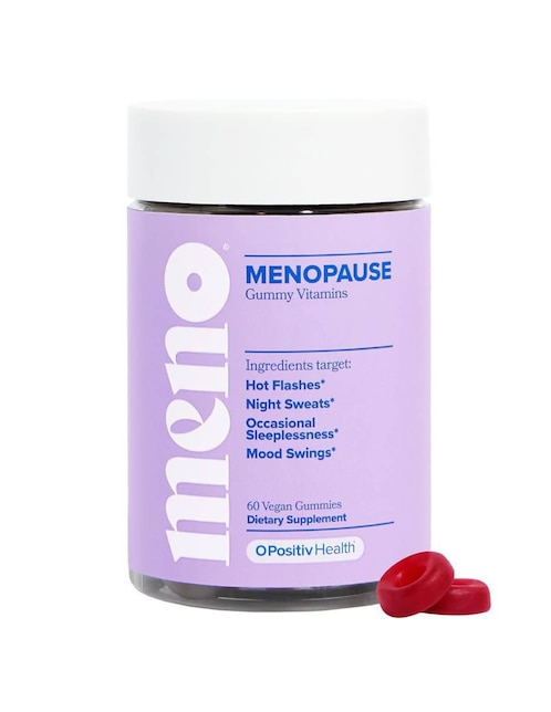 O POSITIV Meno gomitas para menopausia O Positiv con cohosh negro sabor arándano de 60 gomitas
