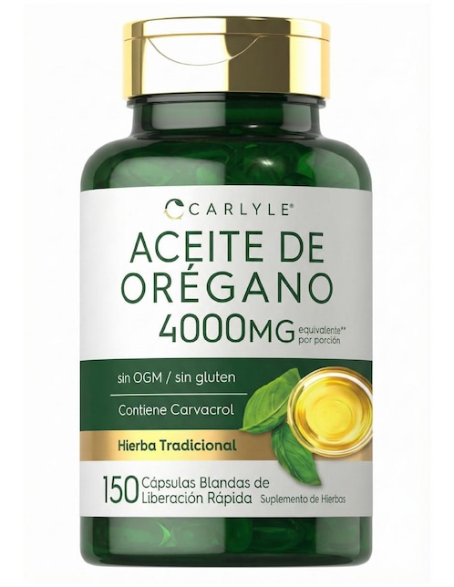 CARLYLE Aceite orégano Carlyle sabor herbal de 150 cápsulas