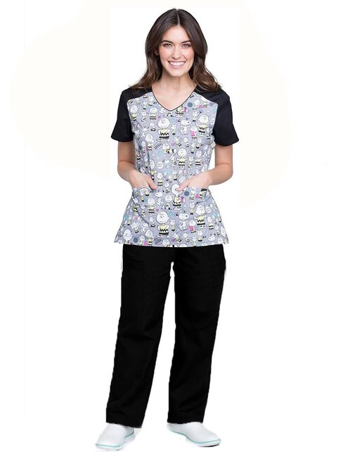 Pijama quirúrgica Cherokee Tooniforms estilo regular para mujer