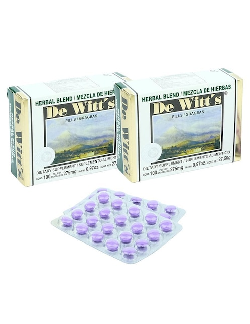 Set de suplementos alimenticios Herbal Blend De Witt's con mezcla de hierbas