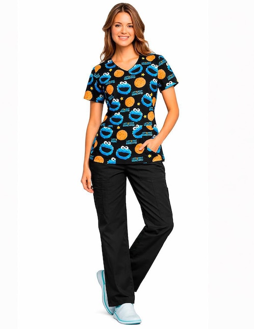 Pijama quirúrgica Cherokee Tooniforms estilo regular para mujer