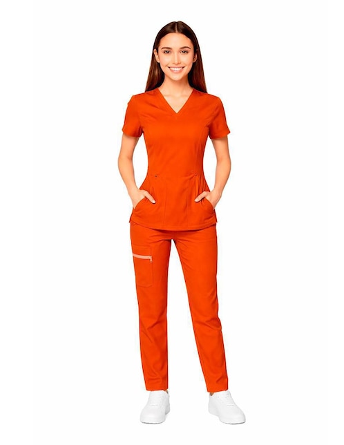 Pijama quirúrgica estilo relajado para mujer