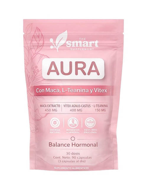 Aura balance hormonal con maca de 90 cápsulas