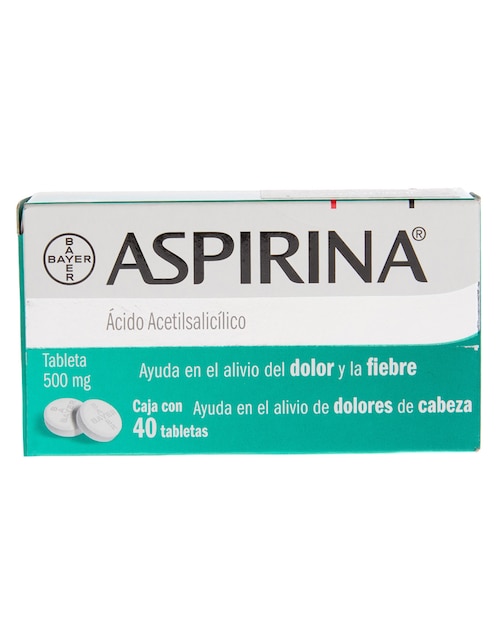 Tabletas para dolor de cabeza y migrañas Aspirina