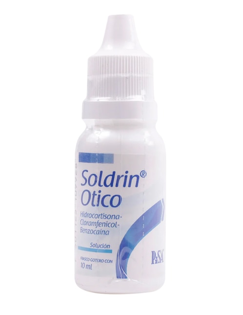 Solución Soldrin Otico Hidrocortisona-Cloramfenicol-Benzocaína