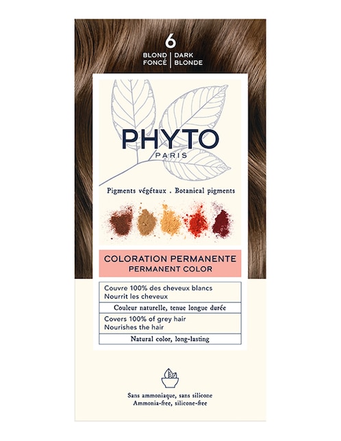 Tinte para cabello Coloration Permanente Botanical Pigments tono 6 Rubio oscuro 1