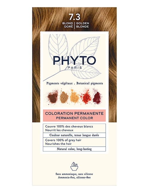 Tinte para cabello Phyto tono 7.3 rubio dorado