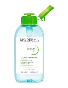 Desmaquillante Bioderma Sébium H2O 500 ml bomba inversa Bioderma
