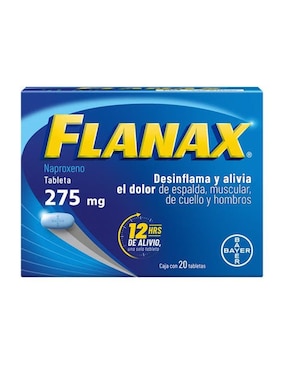 Tabletas para desinflamar y aliviar dolor intenso Flanax
