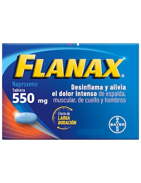 Tabletas para desinflamar y aliviar dolores intensos Flanax 550