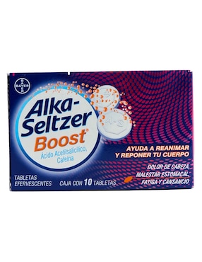 Tabletas para dolor de cabeza y migrañas Alka-Seltzer Boost