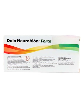 Tabletas para desinflamar y aliviar dolor intenso Dolo-Neurobión Forte