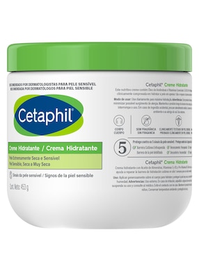 Crema para cuerpo recomendada para hidratar día y noche Cetaphil para piel seca y sensible