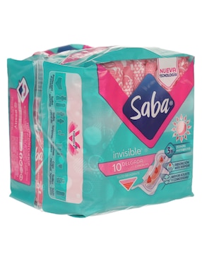Toallas femeninas Saba con alas 10 piezas