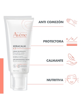 Crema para rostro y cuerpo recomendada para hidratar día y noche Avène para piel seca y sensible