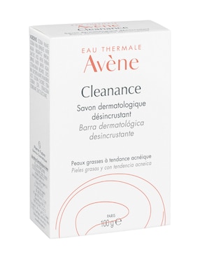 Jabón Anti-acné Cleanance Jabón En Barra Facial Piel Grasa 100gr Avène