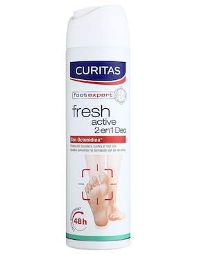 Spray 2 En 1 Curitas Fresh Active Deo 150 Ml