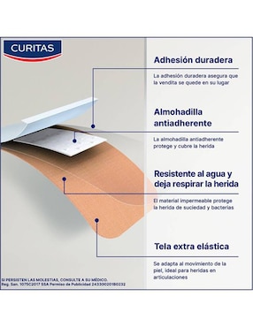 Bandas adhesivas Curitas 20 piezas