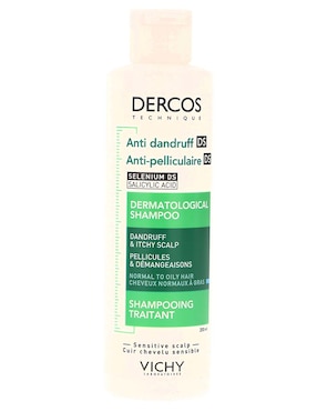 Shampoo dermatológico caspa grasa para cabello normal y graso Selenium Ds Salicylic Acid Vichy