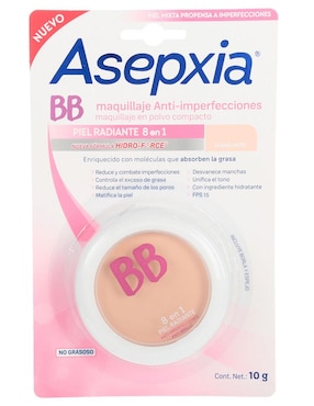 Base De Maquillaje En Polvo Asepxia BB Claro Mate