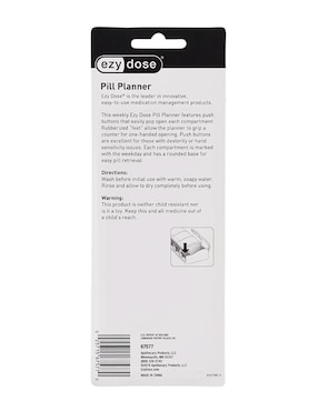 Pastillero Ezy Dose 7 compartimentos