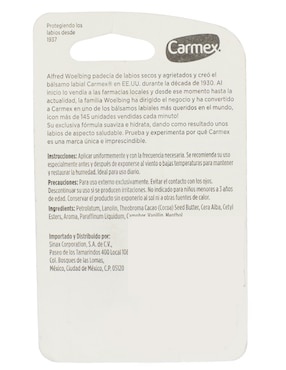 Bálsamo Carmex aroma fresa de 10 g