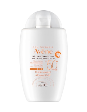Protector solar FPS 50 fluido mineral spf 50+ Avène eau thermale 40 ml