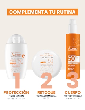 Protector solar FPS 50 fluido mineral spf 50+ Avène eau thermale 40 ml