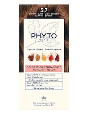 Tinte Para Cabello Phyto Tono 5.7 Castaño Claro Marrón