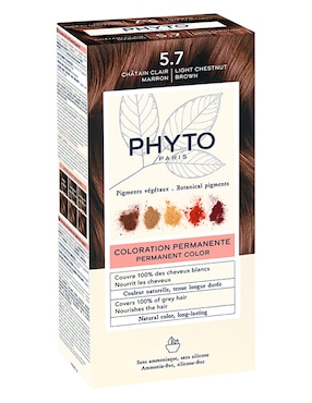 Tinte para cabello Coloration Permanente Phyto Botanical Pigments tono 5.77 Marrón