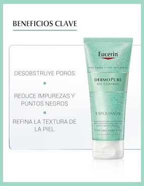 Exfoliante facial Eucerin Dermo Pure para piel grasa
