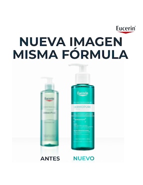 Gel facial Dermopure Eucerin para purificar
