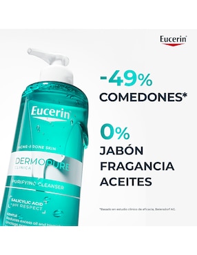 Gel facial Dermopure Eucerin para purificar