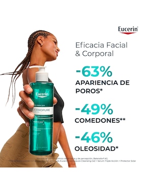 Gel facial Dermopure Eucerin para purificar