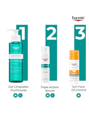 Gel facial Dermopure Eucerin para purificar