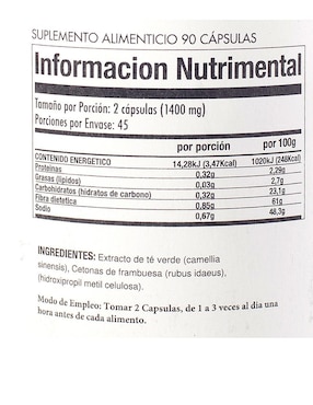Suplemento alimenticio Protein World de 90 cápsulas