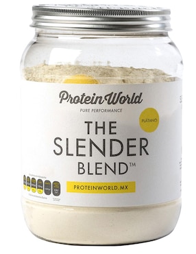 Suplemento Alimenticio Protein World The Slender Blend Plátano 600 G