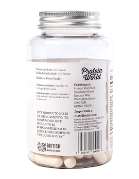 Suplemento alimenticio Protein World de 90 cápsulas