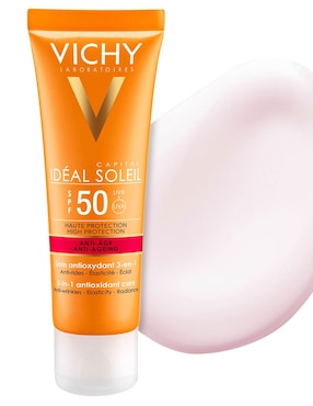 Protector solar FPS 50+ Anti-edad 3 en 1 Vichy Capital Soleil 50 ml