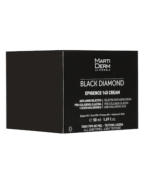 Crema facial recomendada para prevenir signos de la edad día Martiderm Black Diamond para todo tipo piel