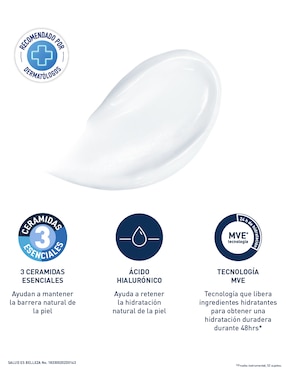 Crema para rostro y cuerpo recomendada para hidratar día y noche Cerave Cerave Hidratantes para todo tipo piel