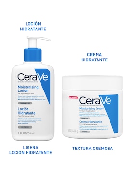 Crema para rostro y cuerpo recomendada para hidratar día y noche Moisturising Lotion Cerave Hidratantes Cerave todo tipo piel