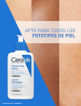 Crema para rostro y cuerpo recomendada para hidratar día y noche Moisturising Lotion Cerave Hidratantes Cerave todo tipo piel