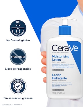 Crema para cuerpo recomendada para hidratar día y noche Cerave para piel normal