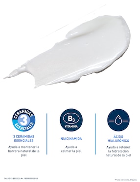 Crema facial recomendada para hidratar día y noche Cerave Hidratantes Cerave para todo tipo piel