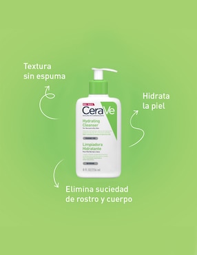 Limpiador rostro y cuerpo Cerave para hidratar