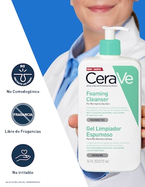 Limpiador facial Cerave para acné