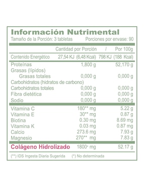 JUSTCOLLAGEN 90 TABS Olnatura con colágeno hidrolizado de 90 tabletas