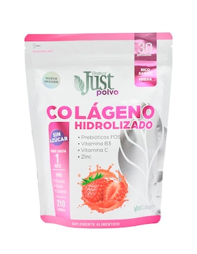 Justcollagen En Polvo Olnatura Con Colageno Sabor Fresa