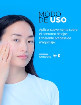 Crema para contorno de ojos recomendada para prevenir signos de la edad día y noche La Roche Posay Hyalu B5 para piel sensible